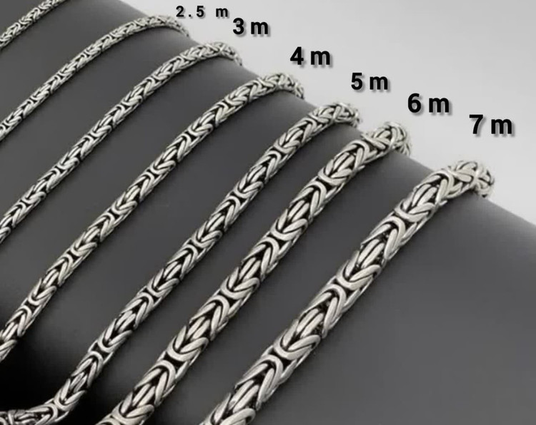 انواع سایز زنجیر کرال گرد