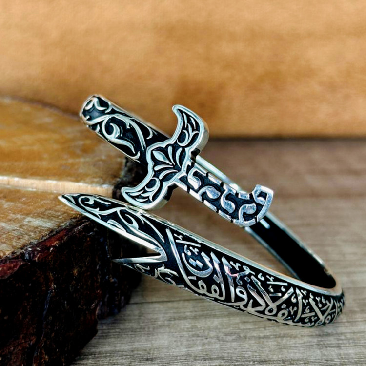 دستبند ذالفغار مردانه نقره