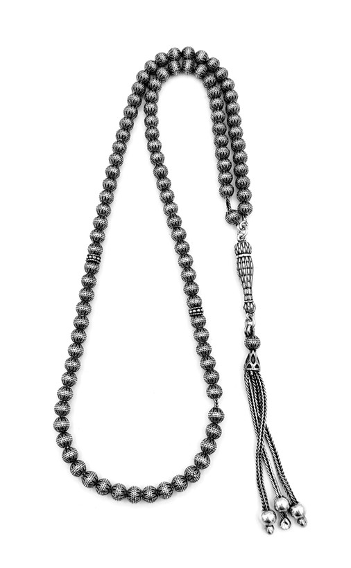 تسبیح نقره 101 دانه