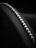 دستبند نقره مردانه 925 عیار مدل دونه تسبیحی گرد A66829