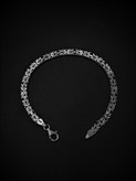 دستبند نقره مردانه 925 عیار کرال تخت ترک A38731